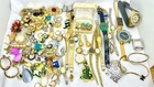 Vintage Costume Jewelry Lot Watches Earrings Bracelets Swatch For Repair Seiko