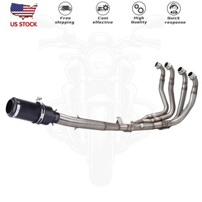 Full System Black Exhaust Tips Header Pipe For Suzuki Hayabusa GSX1300 2021-2026