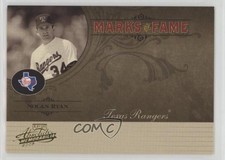 2005 Playoff Absolute Memorabilia Marks of Fame 78/150 Nolan Ryan #MF-64 HOF e8a