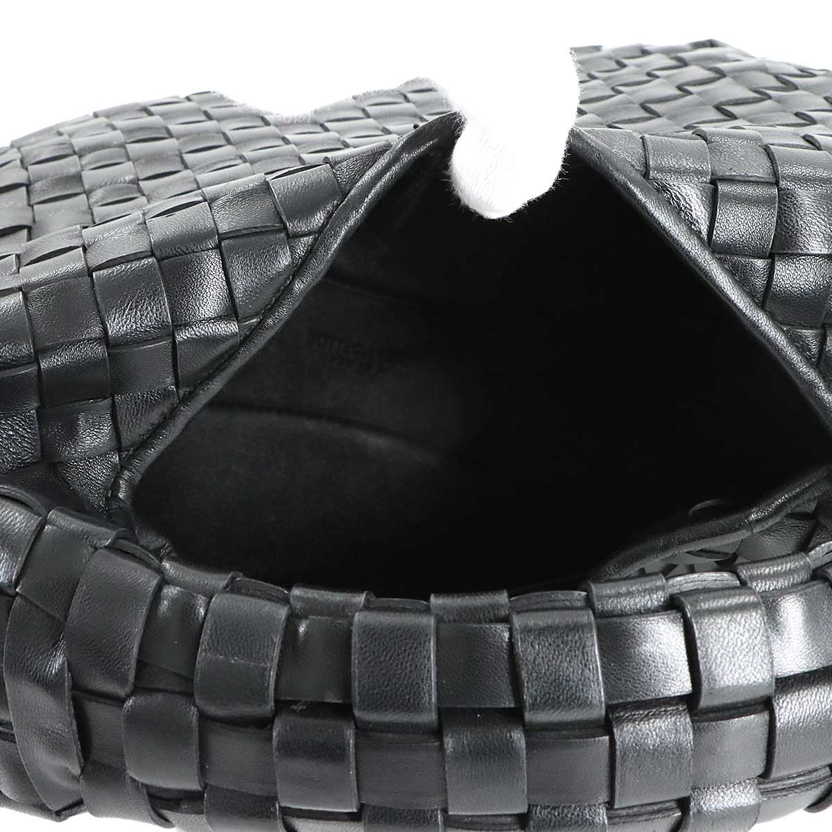 BOTTEGA VENETA Intrecciato Hobo Hand Bag Leather Black 90309933 thumbnail 7