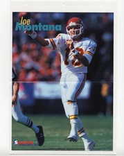 1994 Sports Heroes Feats & Facts Poster Pages Joe Montana #10 HOF 3c7