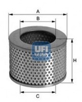 UFI Luftfilter 27.107.00 Filtereinsatz FüR BMW Isetta 100 103 250 300
