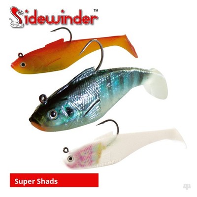 Sidewinder Super Solid / Holo Shads - Dorsch Barsch Wrasse Seelachs Meeresangeln Köder