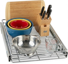 Pull Out Cabinet Organizer, Heavy Duty Caddy W/Lifetime Limited Warranty -14  W X