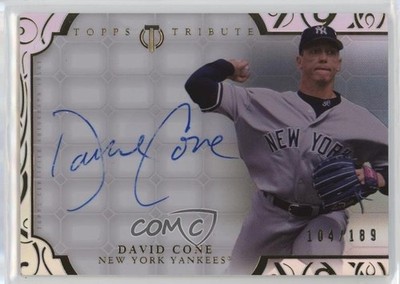 2015 Topps Tribute 104/189 David Cone #TA-DC Auto 7xr