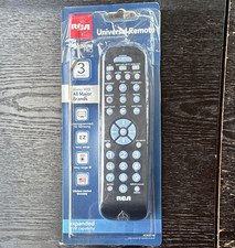 RCA Universal Remote RCR3273E 3-Device Long Range IR Wireless Black