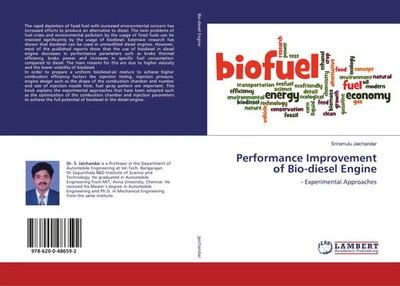 Sriramulu Jaichandar | Performance Improvement of Bio-diesel Engine | Buch