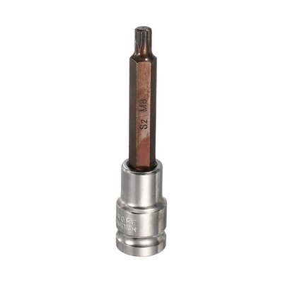 12-teiliger M8 1/2'' Antrieb Dreikant-Spline-Steckschlüsselsatz für Metric