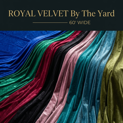 #ad Royal Velvet Fabric 60quot; Wide Premium Soft Upholstery Drapery Wedding Craft Luxe $4.74