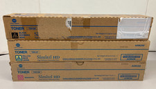 Genuine Set Of 3 TN-512 Konica Minolta Toner Cartridges B,Y,M