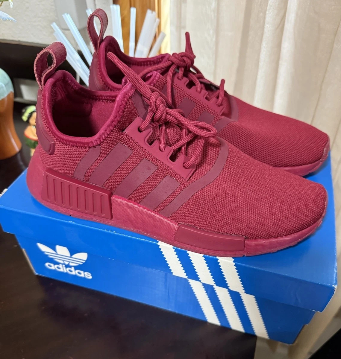 Adidas NMD_R1 Maroon W for sale | eBay