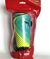 Puma Adreno Youth Soccer Shin Guards SZ Small Up To 4'5" EVA Foam Padding Teal..