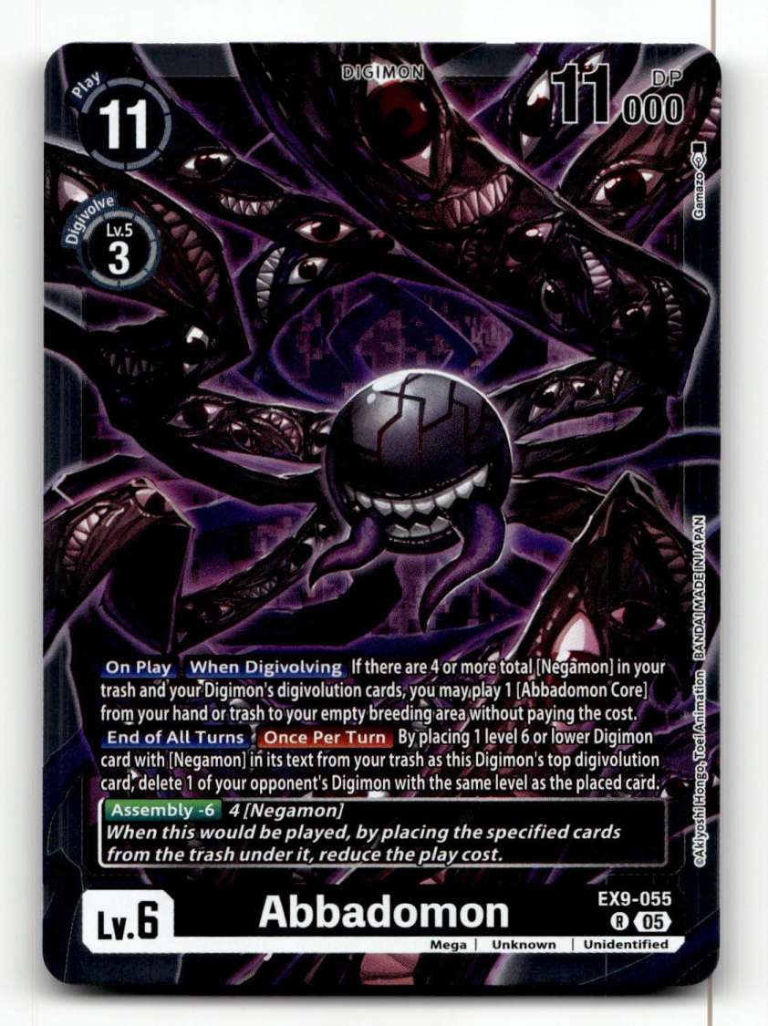 Digimon CCG Abbadomon EX9-055 R - Versus Monsters | eBay