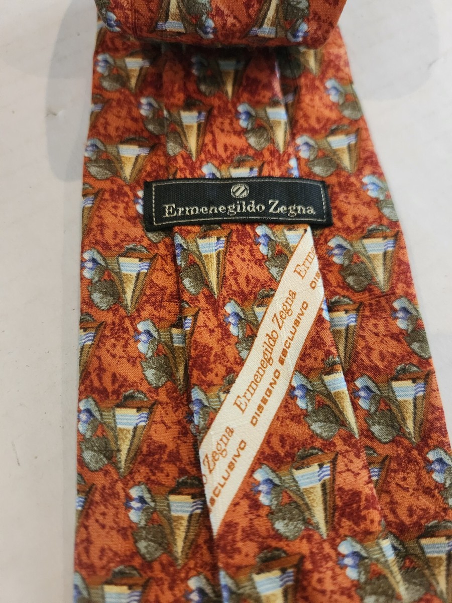. Ermenegildo Zegna mens orange sandals sz 9 Men main image 2