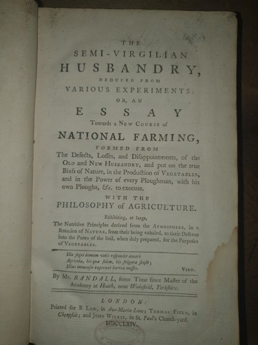 1764 THE SEMI VIRGILIAN HUSBANDRY BY RANDALL AGRICULTURE FARMING 3 PLTS PLOUGHS* - Picture 5 of 14