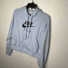 Nike Sportswear Air Women's Fleece Crop Hoodie DM1716-407 Size L