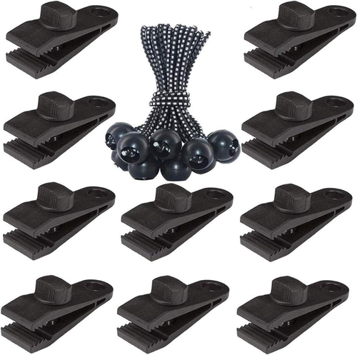 20-Pack Heavy Duty Tarp Clips, Shark Tent Fasteners, Pool & Car Cover Clamps