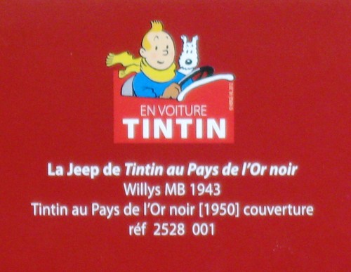 TINTIN HERGÉ VOITURE ATLAS 1/43 - Jeep Willys MB 1943 Rouge - NEUF ET SCELLE ! - Imagen 5 de 6
