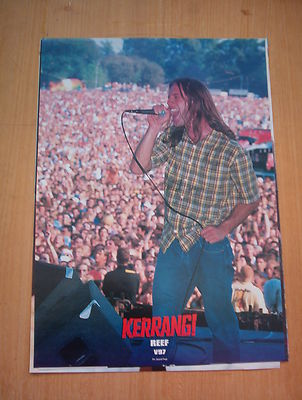 REEF face the crowd Centerfold magazine POSTER  17x11''