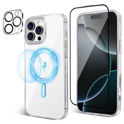 Phone Case and 9H Glass Screen Protector for iPhone 16/16 Pro /16 Pro Max
