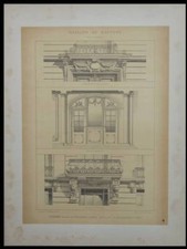 PARIS, 35 AVENUE DE BRETEUIL - 1895 - GRANDE LITHOGRAPHIE - MADELINE NODET