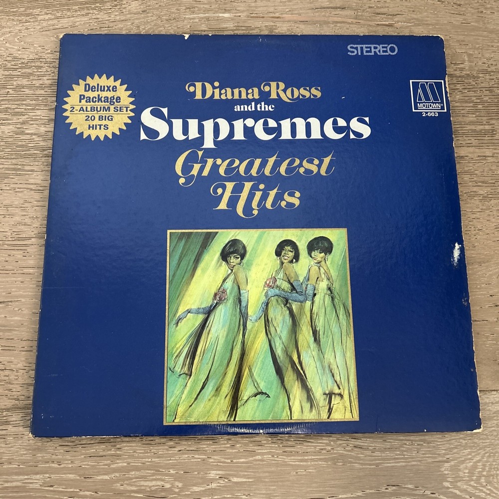 Diana Ross and The Supremes: Greatest Hits vinyl 2LP VG 1967 Motown MS 2-663