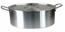 11" Shallow Aluminium Cooking Saucepan Stock Stew Soup Casserole Catering Pan