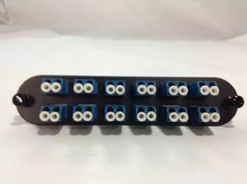 Corning CCH-CP24-A9 Fiber Optic Adapter Panel, 12 LC SM Duplex Singlemode
