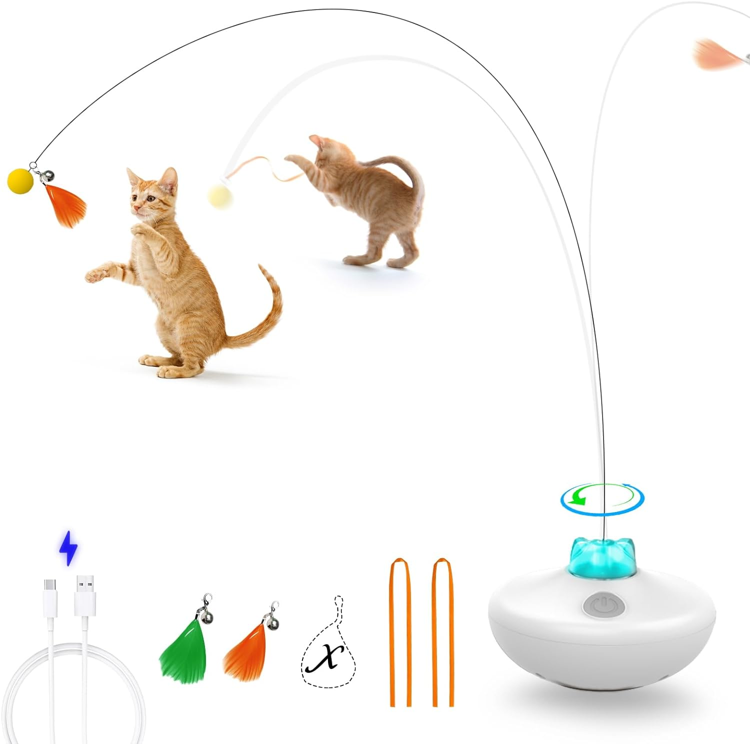 Interactive Rechargeable Cat Exercise Tumbler Toy for Indoor Play  