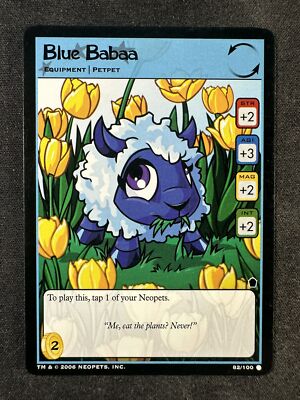 Neopets TCG 82/100 Blue Babaa Haunted Woods Petpet Common NM | eBay