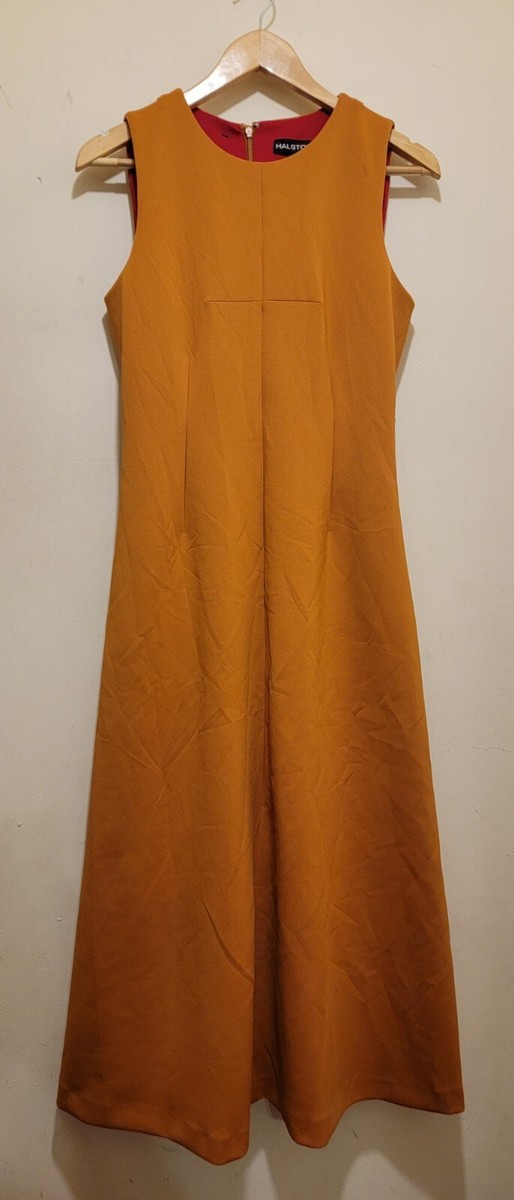 vestido camisero halston ultrasuede vestido halston