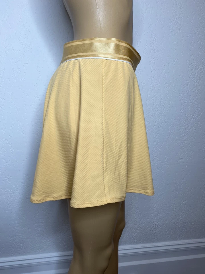 Falda/falda corta de tenis Nike Court 939318-251 para mujer talla XL amarilla nueva con etiquetas Foto 4 de 4