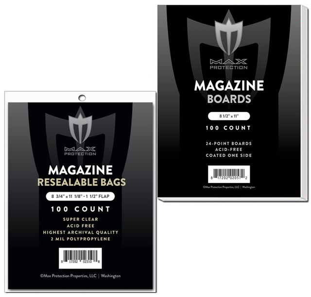 200 Max Pro Ultra Clear Resealable Magazine Bags and Boards 200 Max Pro Ultra Clear Resealable Magazine Bags and Boards