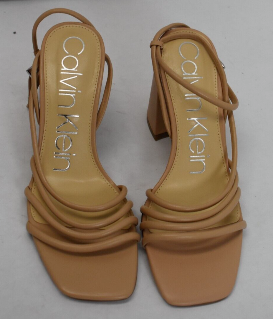 Calvin Klein Kcquen Strappy Open Toe Block 3