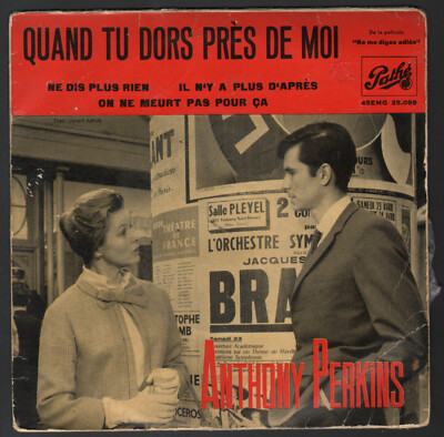 OST LE LIKES BRAHMS-ANTHONY PERKINS singt auf Französisch WANN DU DORS.. EP SPANIEN