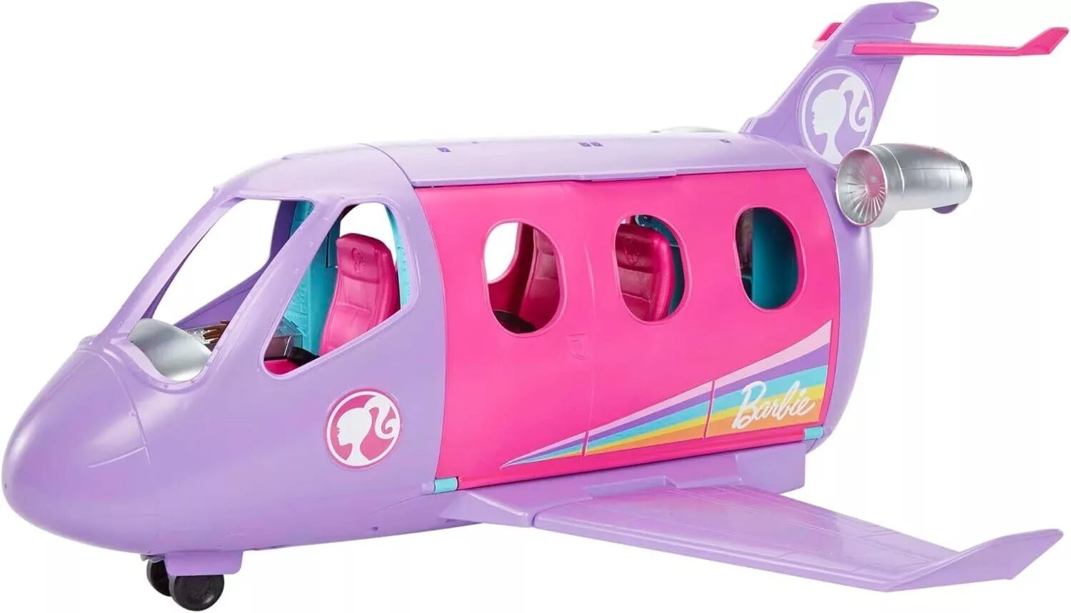 Barbie Airplane Adventures Playset with Barbie Pilot Doll 15 Travel Accessori