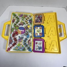 VTG 1986 Fisher Price 6615 Flashtracks Train Themed Learning Flash Card Game