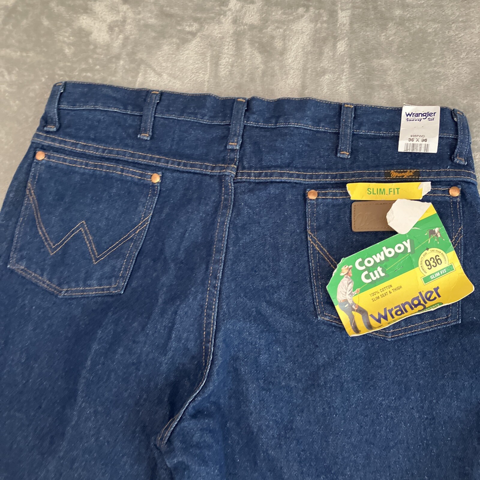 Wrangler Cowboy Cut Slim Fit 936 Men’s Jeans Pants 36x36 eBay