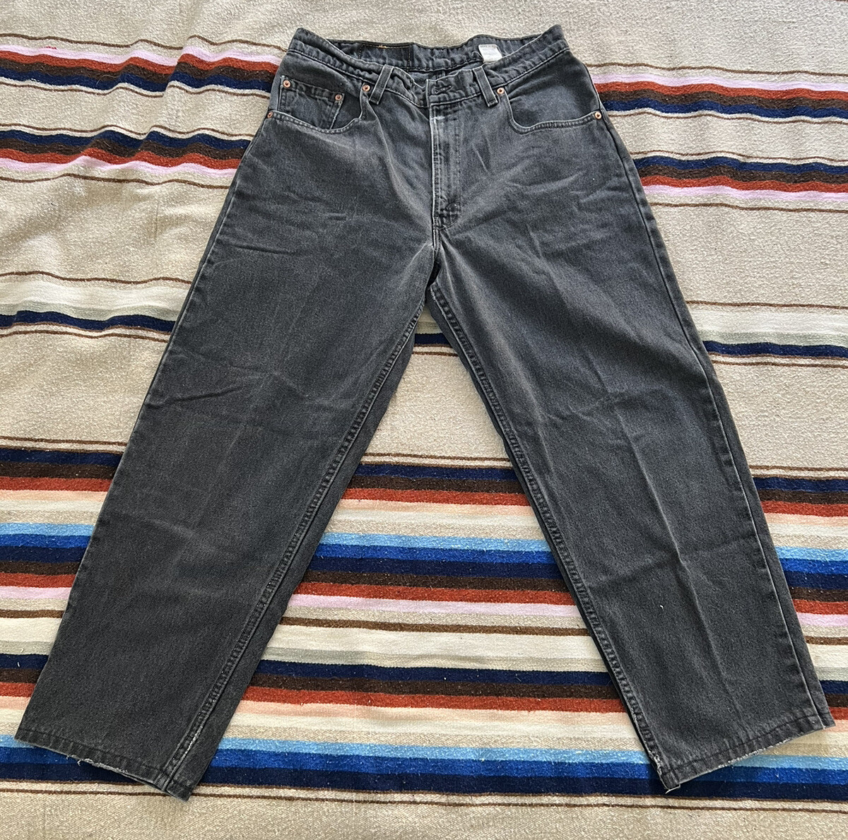 Vintage Levis 560 34x34 Black Distressed Made in USA Loose  