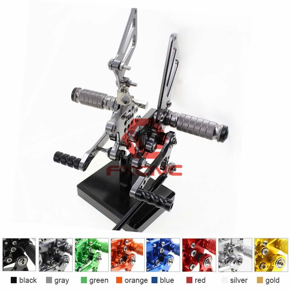 Juego de reposapiés trasero FXCNC CNC reposapiés para Suzuki SV650/SV650S SV1000/S 1998-2014 Foto 2 de 4