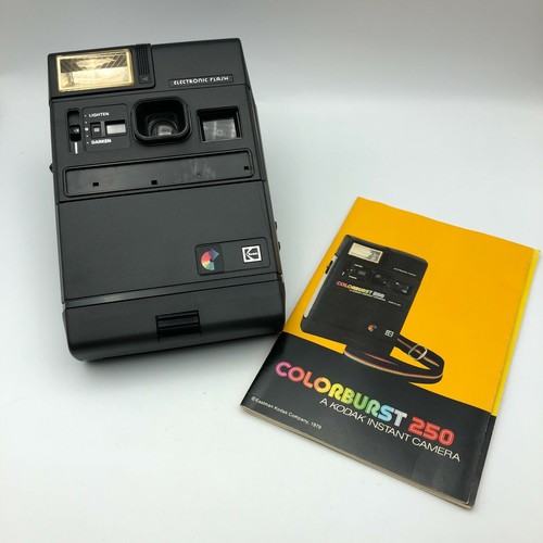 Kodak Colorburst 250 Instant Camera w/Owners Manual Parts NO Film 1979 Vintage