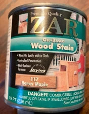 Zar Interior Stain 117 HONEY MAPLE  1/2 pint