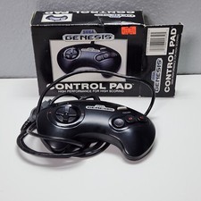 SEGA GENESIS OEM OFFICIAL CONTROLLER CONTROL PAD IN BOX  For Parts