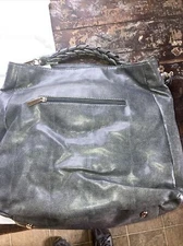 Ivanka Trump  Silver Gray Faux Snakeskin Croc Handbag Purse. NWT. Dust Cover