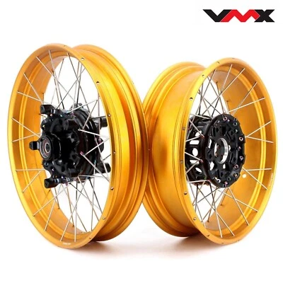 VMX Tubeless Wheels fit 2013-2020 BMW R1200GS Adventure Gold Rim 3.0*19/4.5* 17" - image 1 of 4