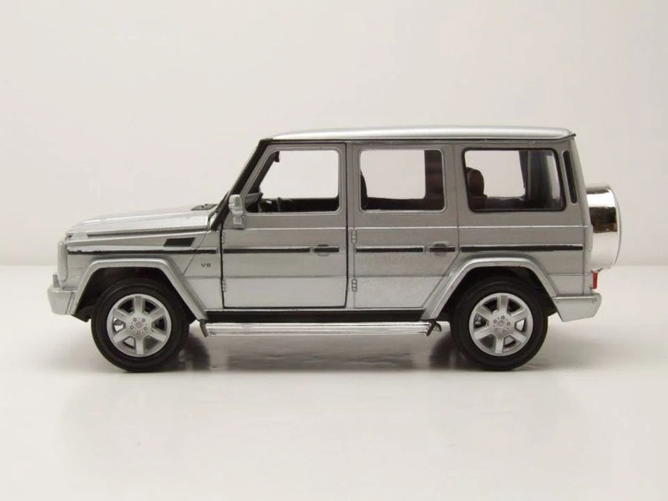 Mercedes Clase G 2009 Plata Coche a Escala 1:24 Welly - Imagen 3 de 4