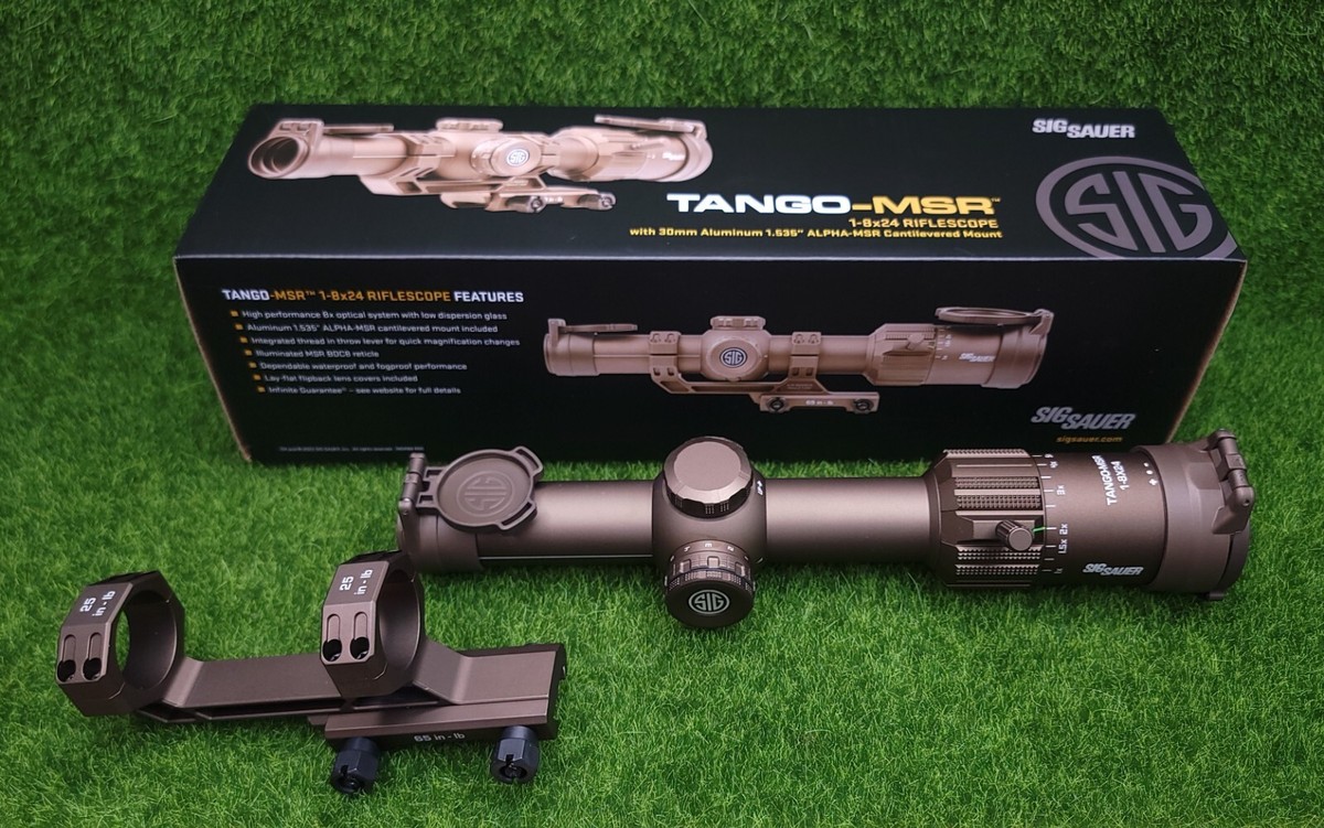 Sig Sauer TANGO-MSR 1-8x24 Illum BDC8 SFP Coyote Tan, ALPHA-MSR