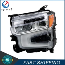 Headlight Single For Chevy SILVERADO 1500 LTZ RST 2022-2024 LH Side Lens LED