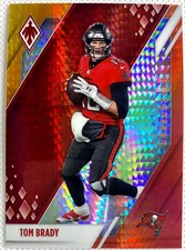 2021 Panini Phoenix Football Tom Brady Fire Burst Card 1 SP Tampa Bay Buccaneers