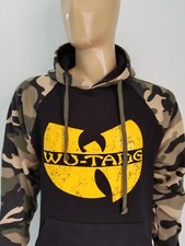 WUTANG Green Camo Sleeve Pullover Hoodie Run Dmc NWA 2PAC DEATH ROW JAY-Z WU